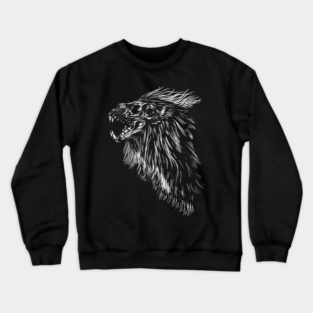 Lion skull Crewneck Sweatshirt by barmalisiRTB